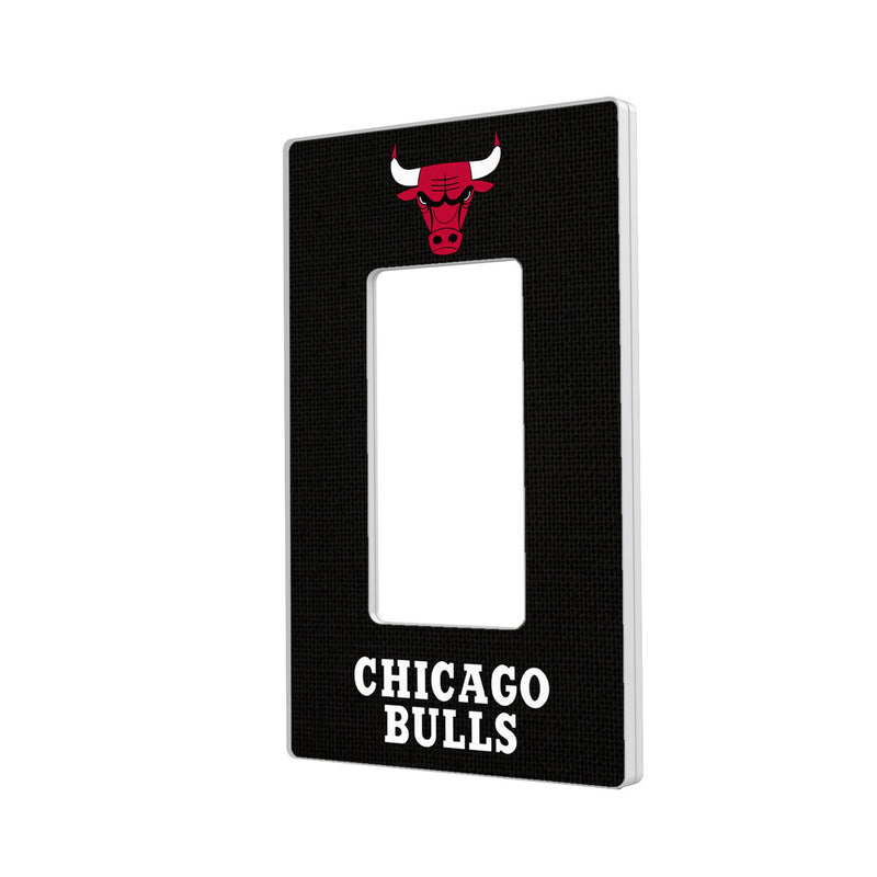 Chicago Bulls Solid Hidden-Screw Light Switch Plate