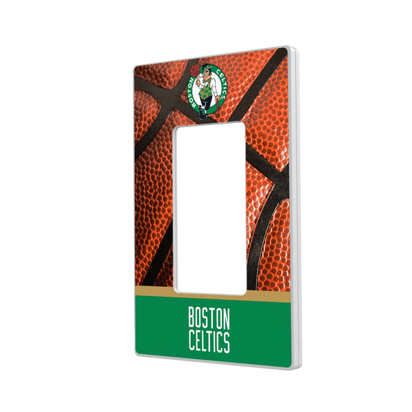 Boston Celtics Basketball Hidden-Screw Light Switch Plate