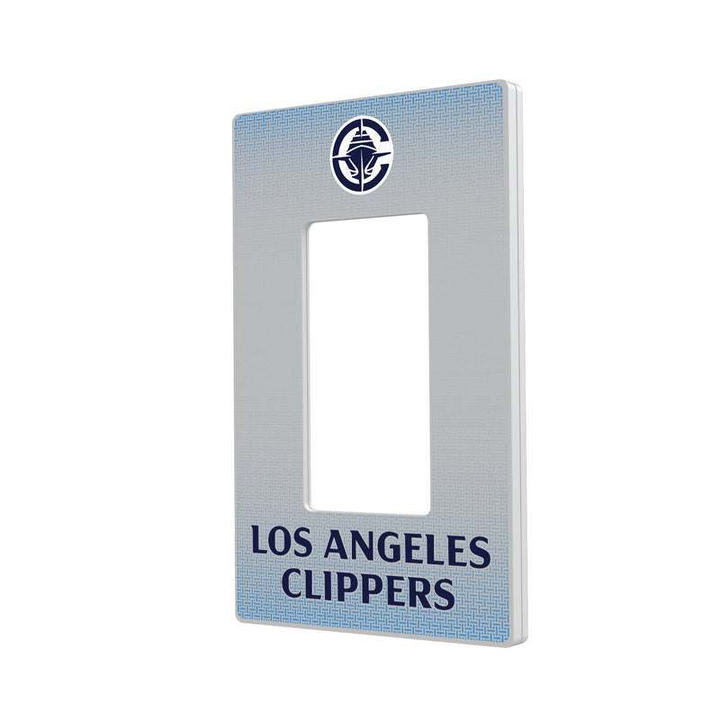 Los Angeles Clippers Linen Hidden-Screw Light Switch Plate