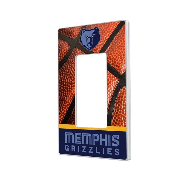 Memphis Grizzlies Basketball Hidden-Screw Light Switch Plate