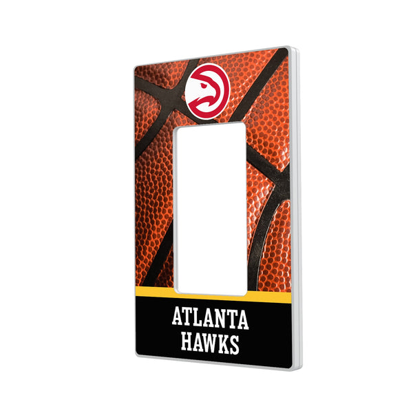 Atlanta Hawks Basketball Hidden-Screw Light Switch Plate