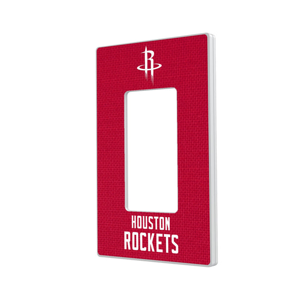 Houston Rockets Solid Hidden-Screw Light Switch Plate