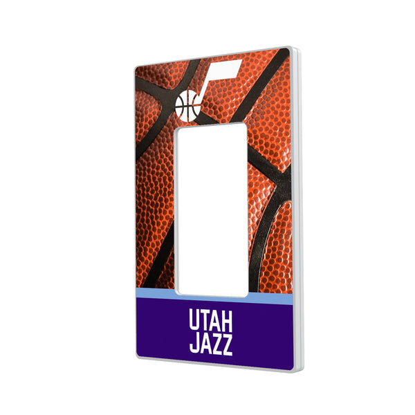 Utah Jazz Basketball Hidden-Screw Light Switch Plate