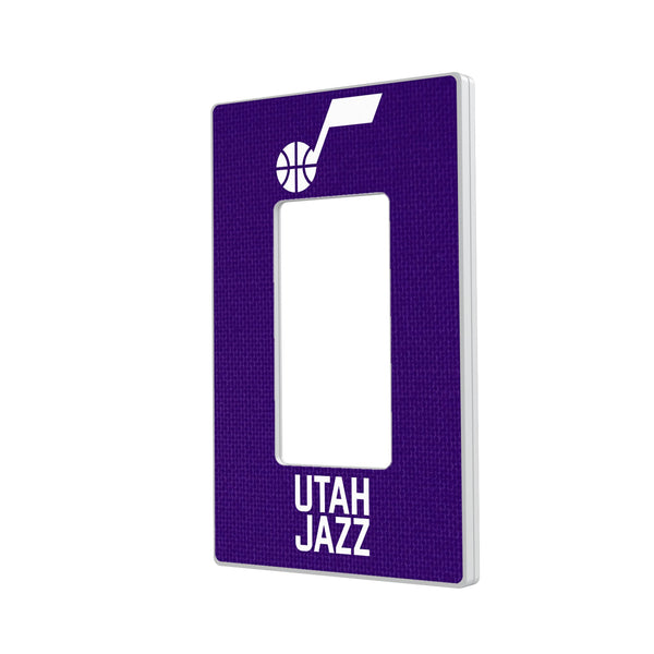 Utah Jazz Solid Hidden-Screw Light Switch Plate