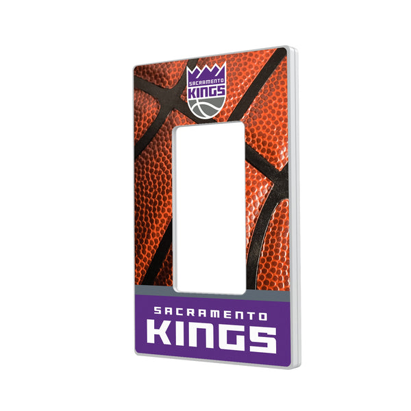 Sacramento Kings Basketball Hidden-Screw Light Switch Plate
