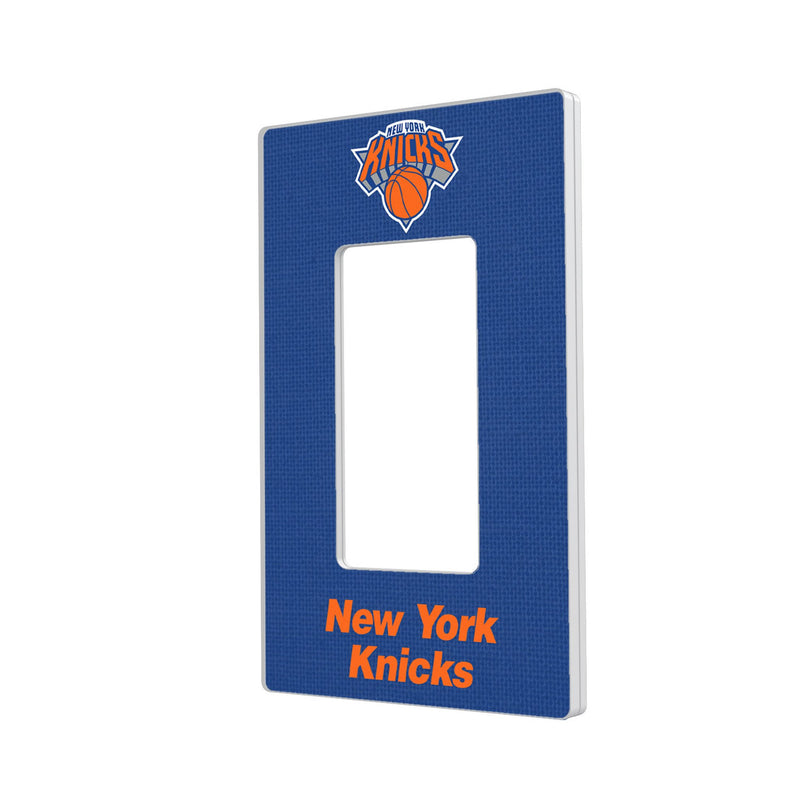 New York Knicks Solid Hidden-Screw Light Switch Plate