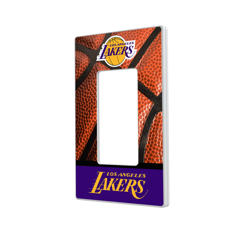 Los Angeles Lakers Basketball Hidden-Screw Light Switch Plate