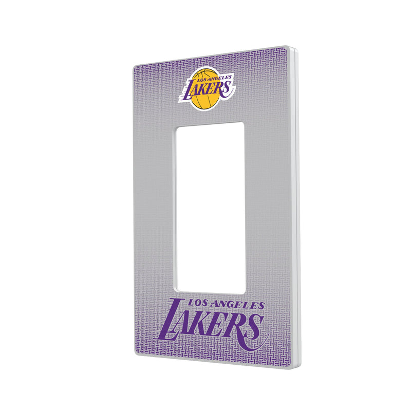 Los Angeles Lakers Linen Hidden-Screw Light Switch Plate