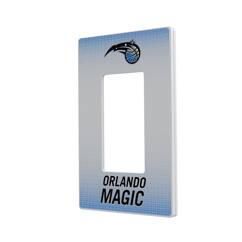 Orlando Magic Linen Hidden-Screw Light Switch Plate