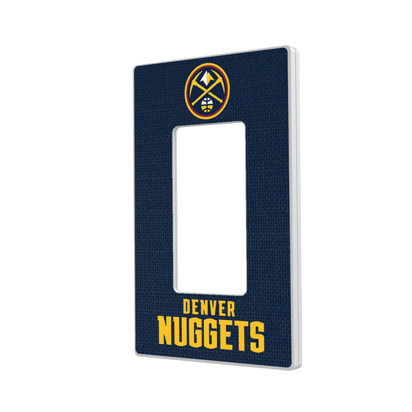 Denver Nuggets Solid Hidden-Screw Light Switch Plate
