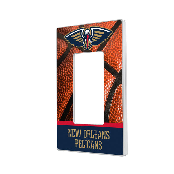 New Orleans Pelicans Basketball Hidden-Screw Light Switch Plate