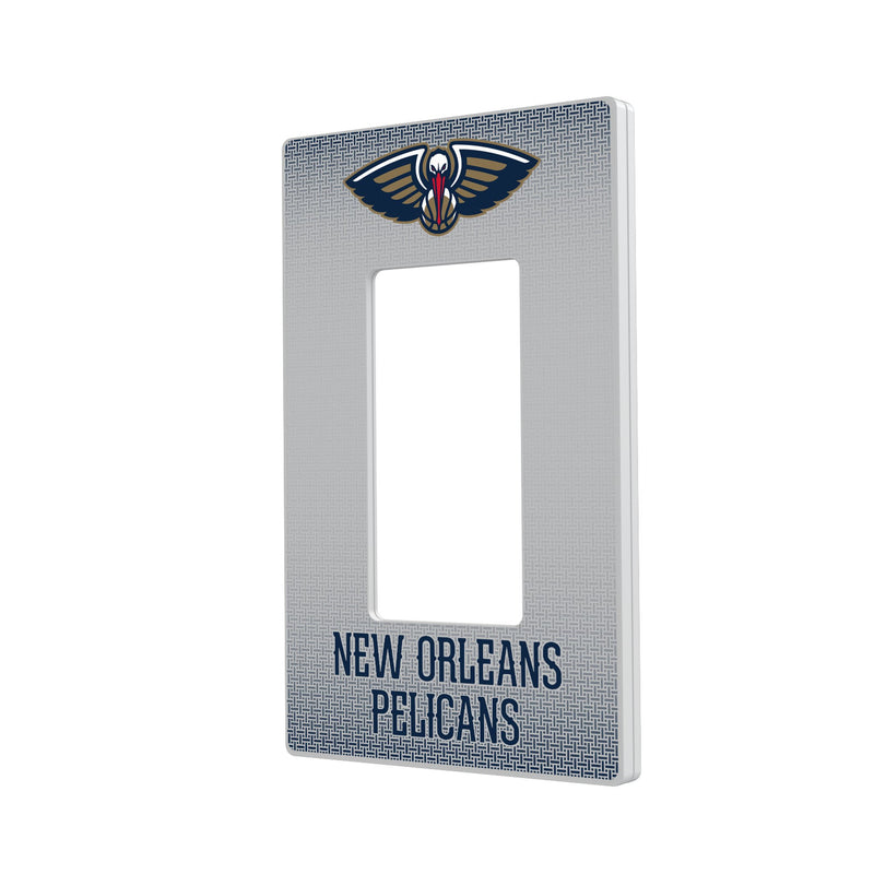 New Orleans Pelicans Linen Hidden-Screw Light Switch Plate