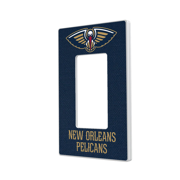New Orleans Pelicans Solid Hidden-Screw Light Switch Plate