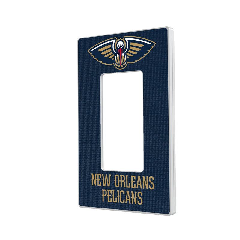 New Orleans Pelicans Solid Hidden-Screw Light Switch Plate