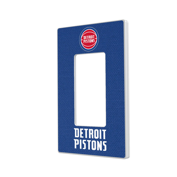 Detroit Pistons Solid Hidden-Screw Light Switch Plate