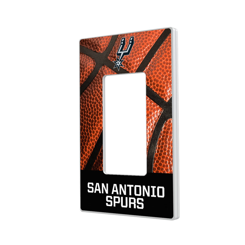 San Antonio Spurs Basketball Hidden-Screw Light Switch Plate