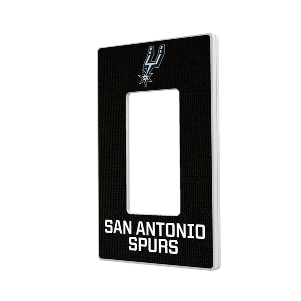 San Antonio Spurs Solid Hidden-Screw Light Switch Plate