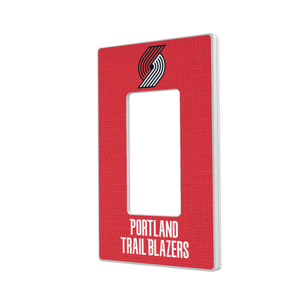 Portland Trail Blazers Solid Hidden-Screw Light Switch Plate