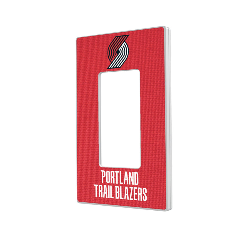 Portland Trail Blazers Solid Hidden-Screw Light Switch Plate