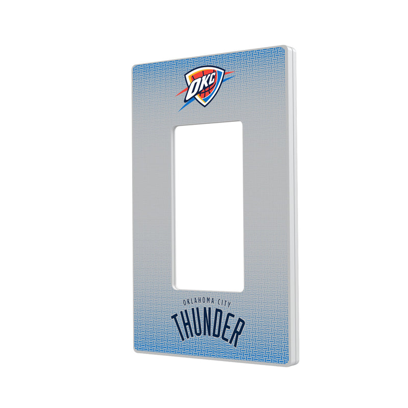 Oklahoma City Thunder Linen Hidden-Screw Light Switch Plate