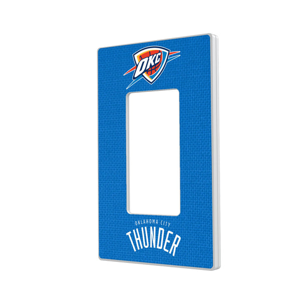 Oklahoma City Thunder Solid Hidden-Screw Light Switch Plate