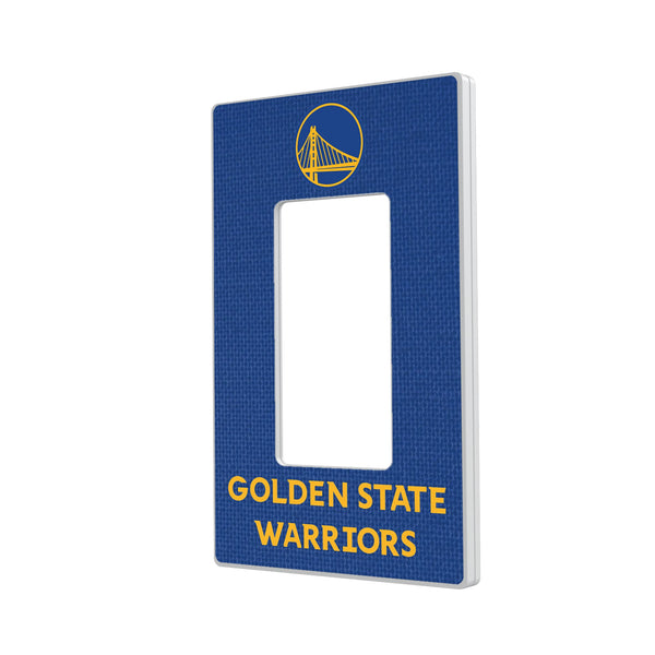 Golden State Warriors Solid Hidden-Screw Light Switch Plate