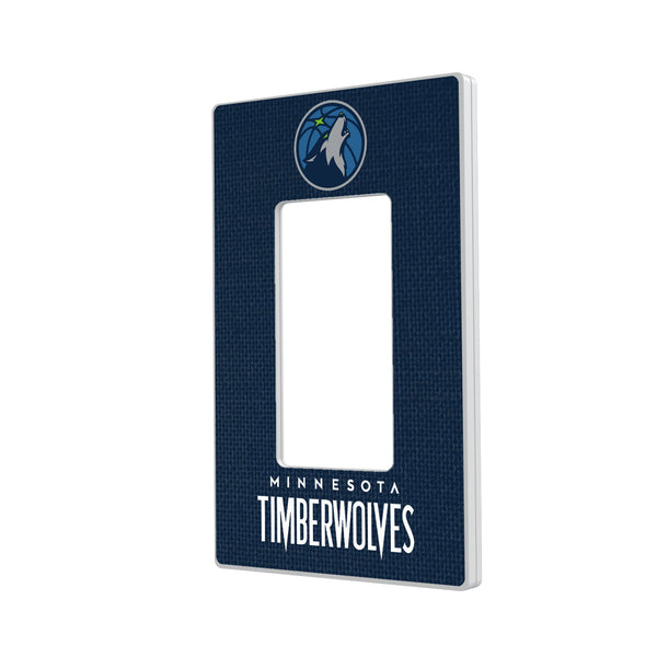 Minnesota Timberwolves Solid Hidden-Screw Light Switch Plate