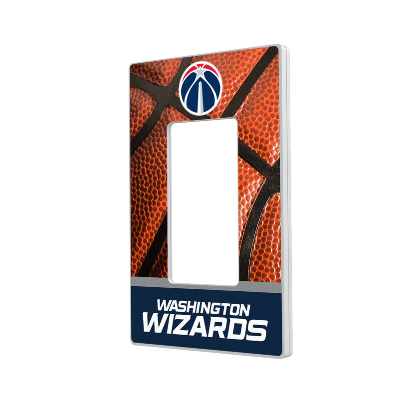 Washington Wizards Basketball Hidden-Screw Light Switch Plate