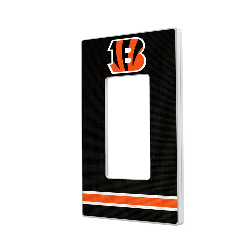 Cincinnati Bengals Stripe Hidden-Screw Light Switch Plate