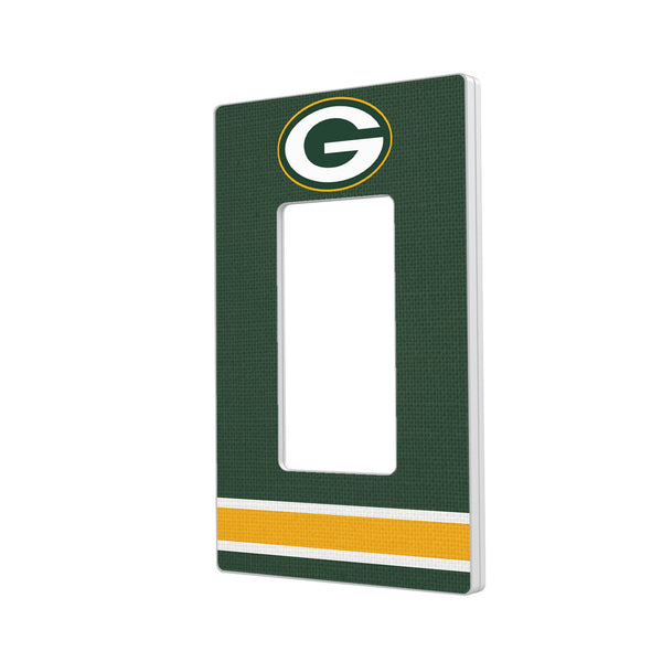 Green Bay Packers Stripe Hidden-Screw Light Switch Plate