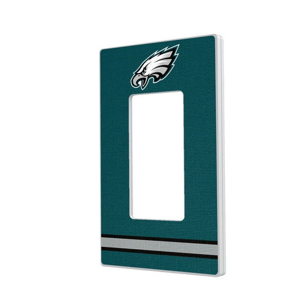 Philadelphia Eagles Stripe Hidden-Screw Light Switch Plate