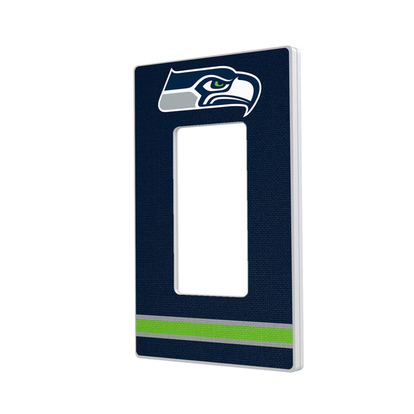 Seattle Seahawks Stripe Hidden-Screw Light Switch Plate