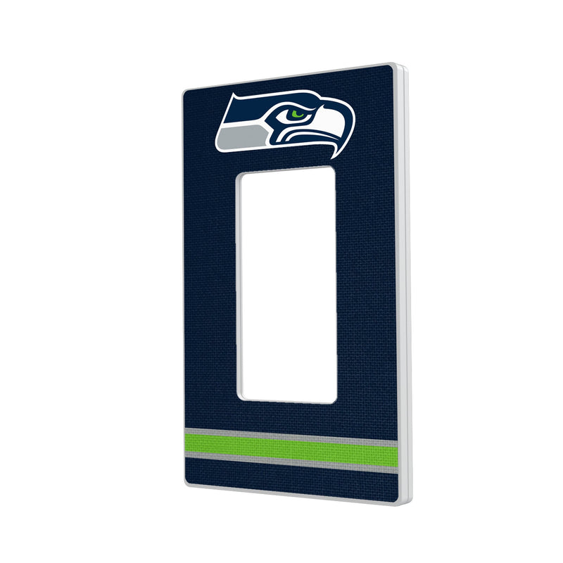 Seattle Seahawks Stripe Hidden-Screw Light Switch Plate