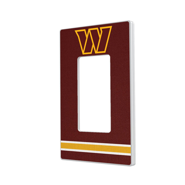 Washington Commanders Stripe Hidden-Screw Light Switch Plate