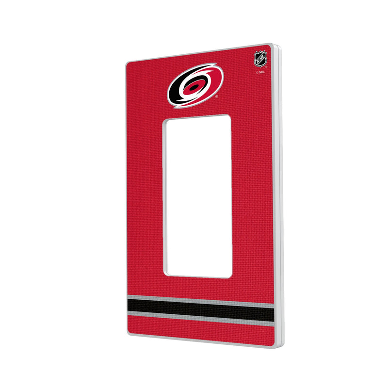 Carolina Hurricanes Stripe Hidden-Screw Light Switch Plate