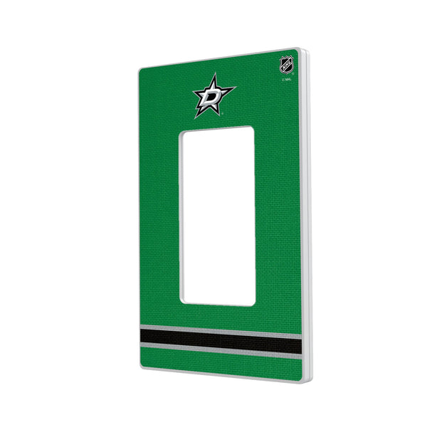 Dallas Stars Stripe Hidden-Screw Light Switch Plate