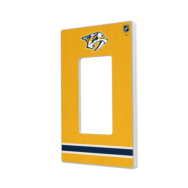 Nashville Predators Stripe Hidden-Screw Light Switch Plate