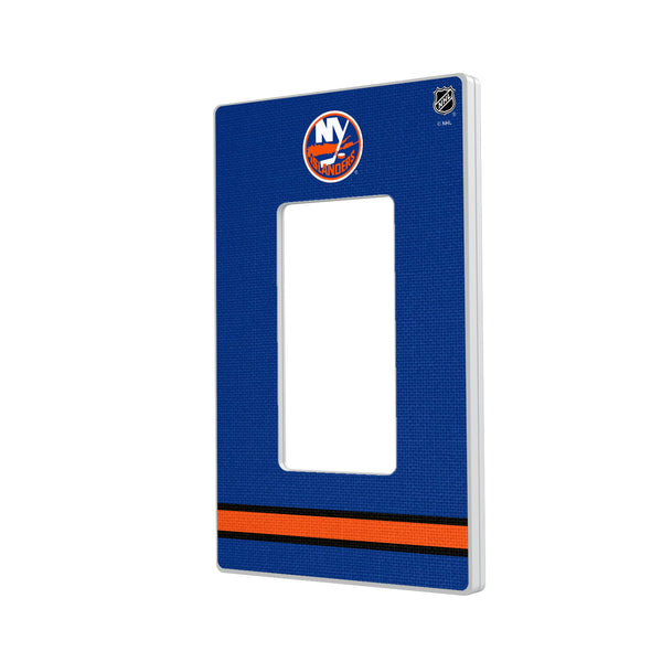 New York Islanders Stripe Hidden-Screw Light Switch Plate