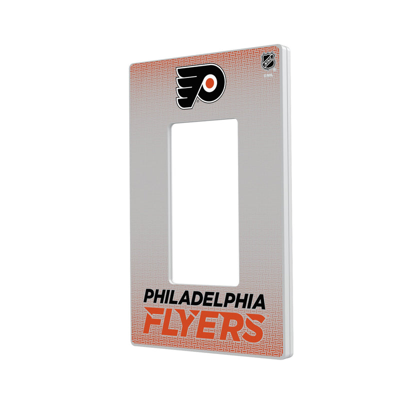 Philadelphia Flyers Linen Hidden-Screw Light Switch Plate