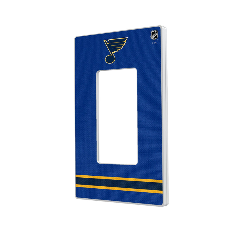 St. Louis Blues Stripe Hidden-Screw Light Switch Plate