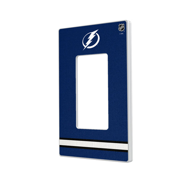 Tampa Bay Lightning Stripe Hidden-Screw Light Switch Plate