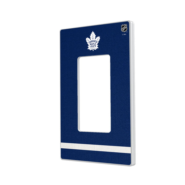 Toronto Maple Leafs Stripe Hidden-Screw Light Switch Plate