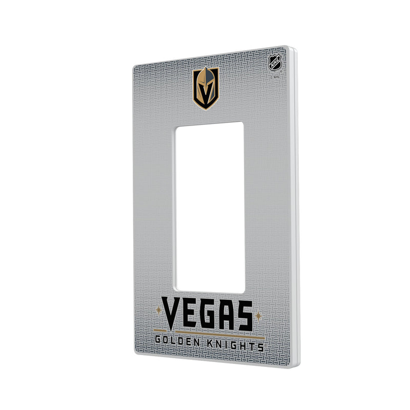 Vegas Golden Knights Linen Hidden-Screw Light Switch Plate