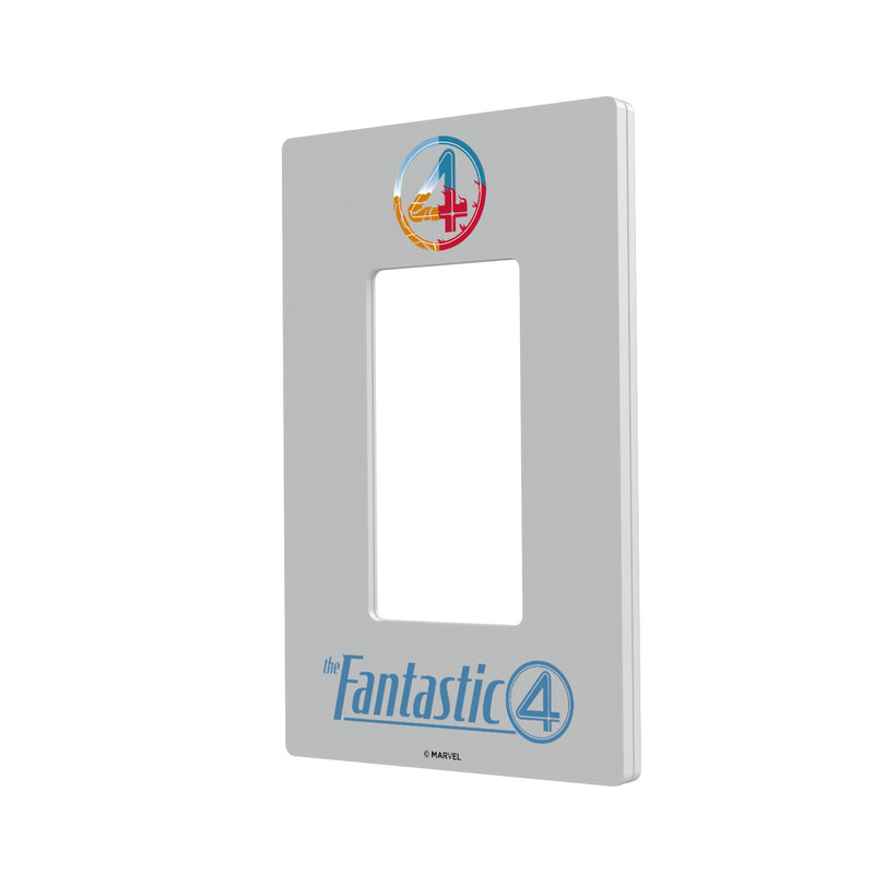 Marvel Fantastic Four Badge Hidden-Screw Light Switch Plate