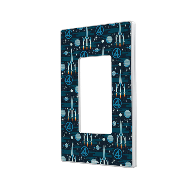 Marvel Fantastic Four Pattern Hidden-Screw Light Switch Plate