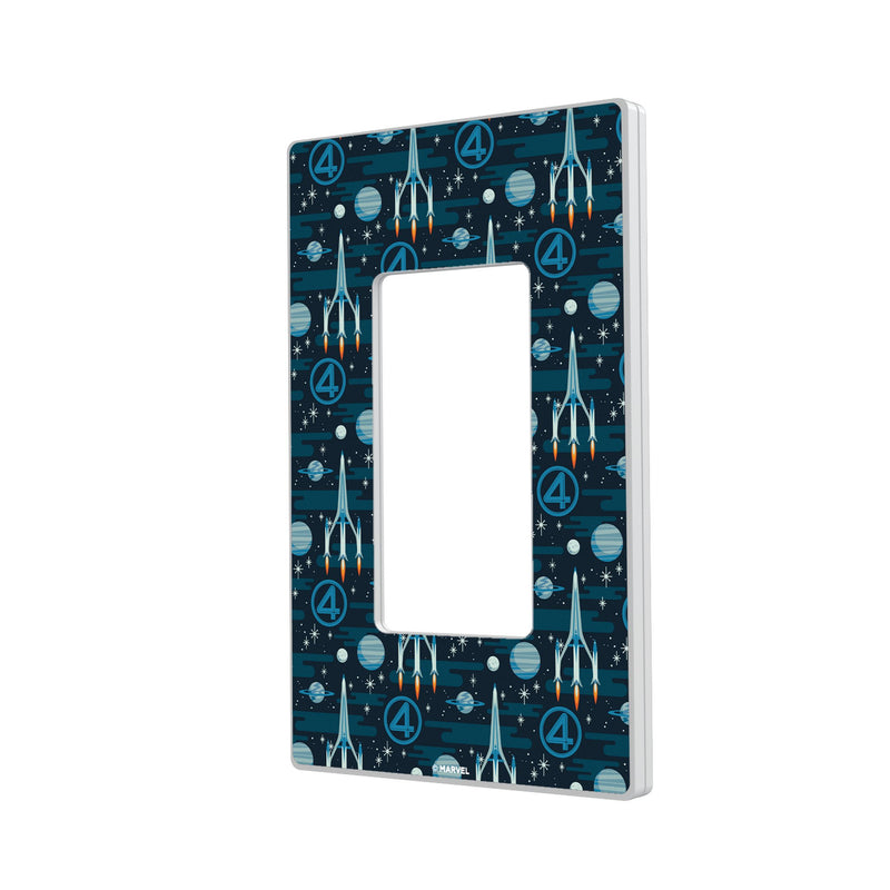 Marvel Fantastic Four Pattern Hidden-Screw Light Switch Plate