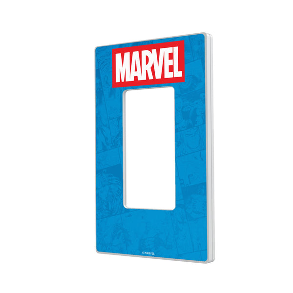 Marvel Comics Marvel Logo Hidden-Screw Light Switch Plate
