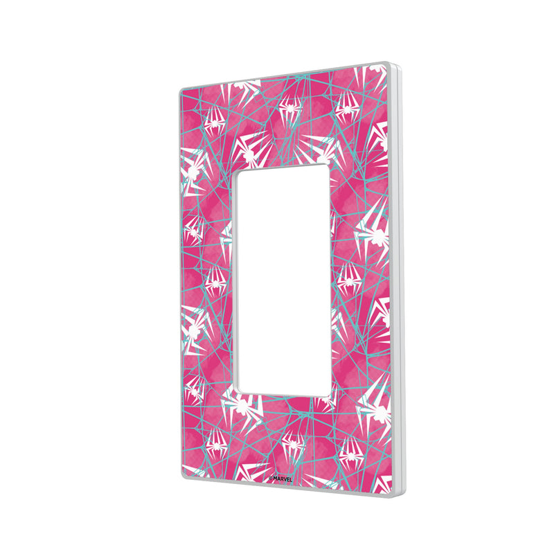 Marvel Spider-Gwen Pattern Hidden-Screw Light Switch Plate