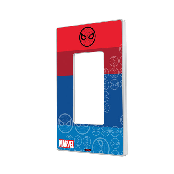 Marvel Spider-Man Sigil Hidden-Screw Light Switch Plate