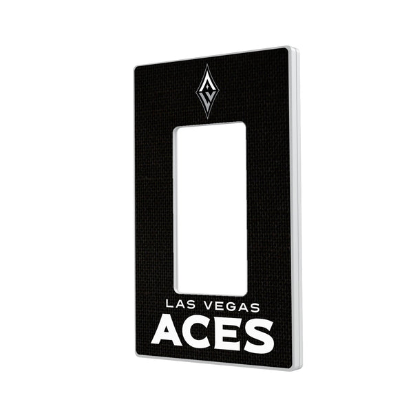 Las Vegas Aces Solid Hidden-Screw Light Switch Plate